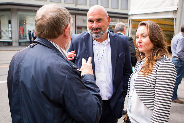 Sandro Prezzi und Gülbin Erogul (PEP Prezzi Erogul Partner) im Gespräch mit Ueli Custer